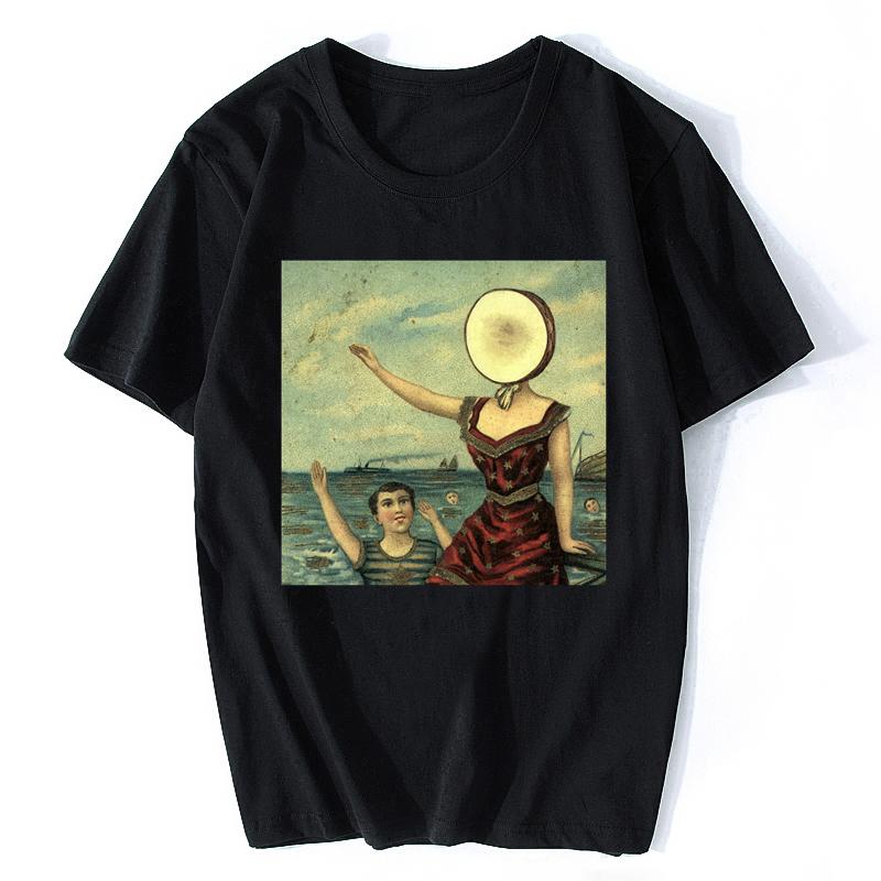 Футболка In The Aeroplane Over The Sea Нейтральная Milk Hotel Джефф Мэнгум В Самолете Над Морем Футболка Мужская Хлопковая Одежда...