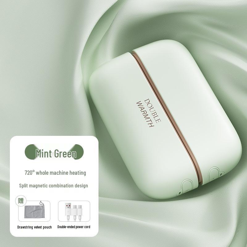 Двойной магнитный сертифицированный грелка для рук 2025: Мини-портативный, ручной, взрывозащищенный, два в одном подогреватель для ребенка