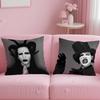 Чехол на подушку M-Marilyn M-Manson, короткий плюш, двусторонняя печать, для дома, машинная стирка в теплой воде, зимняя наволочка