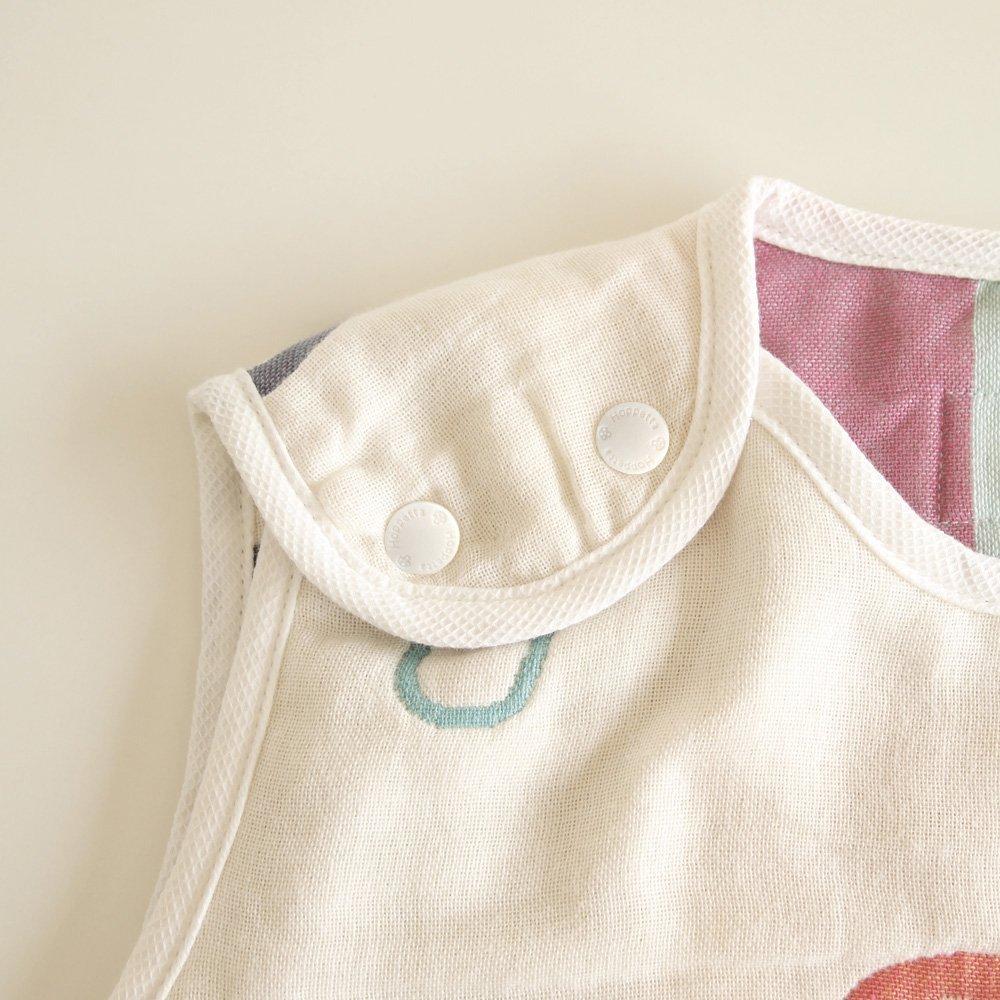 10mois Hoppetta Baby Gift Fluffy Gauze Baby for Newborns To 3 Years 58cm Size 7225 Clip 18111034 - Set (6-Layer Gauze) Sleeper, 100% Cotton, Old,