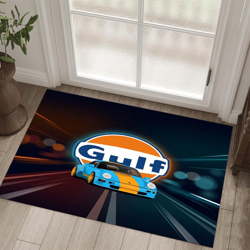 Gulf Design Crystal Velvet Carpet Cozy Non?Slip Printed Rug For Bedroom Living Room Entrance