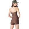 Womens Camouflage Jumpsuit Cosplay Stage Party Halloween 18-24 Years Old One Size