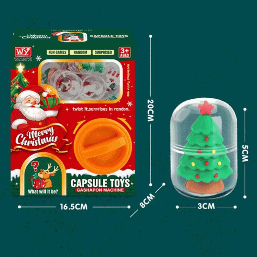 Claw Machine Christmas Toy Vending Device Figures Playset Funny Mini Egg