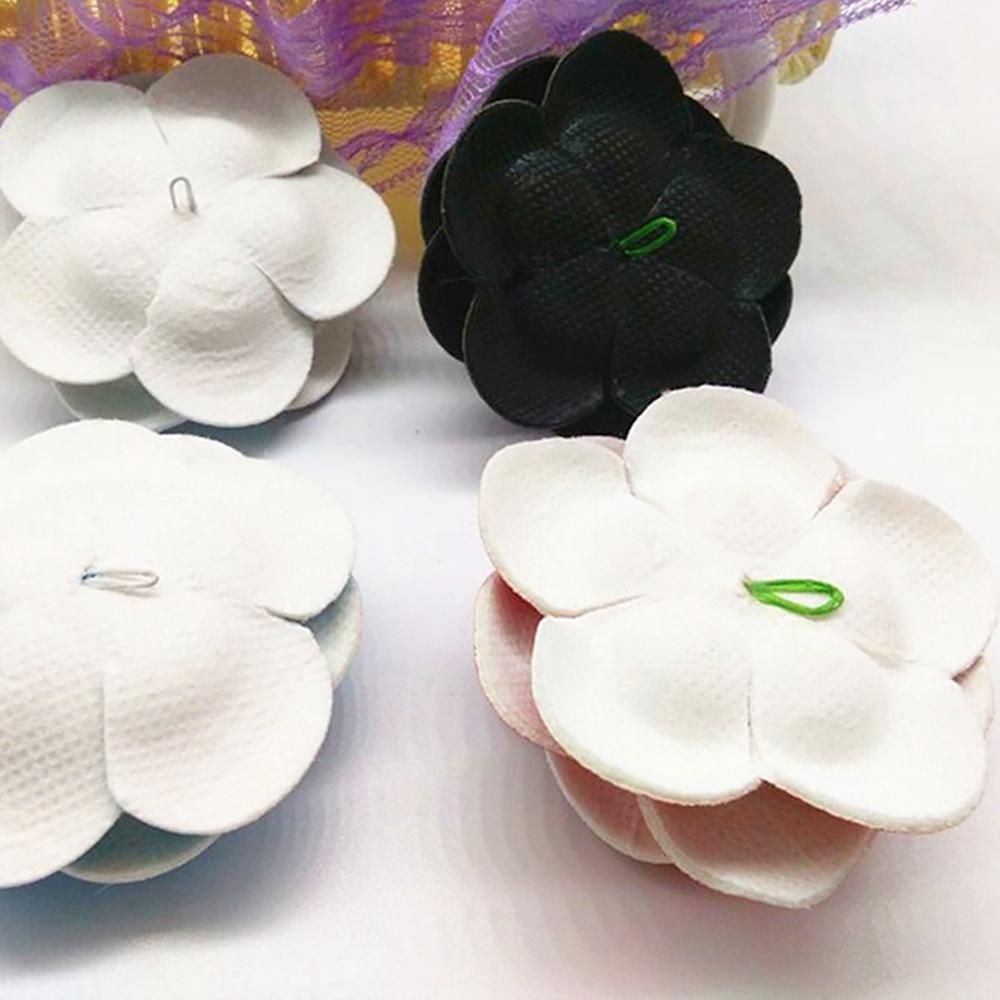 Pin Jewelry Women Accessories Gifts Brooch PU Leather Camellia Flower DIY Craft Supplies Corsage