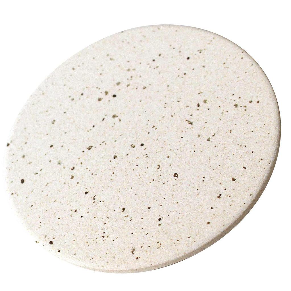 Diatomaceous earth coaster Natural series bumps 1 piece absorbent ceramic Mino ware made Japan round high quality stylish Scandinavian style plain