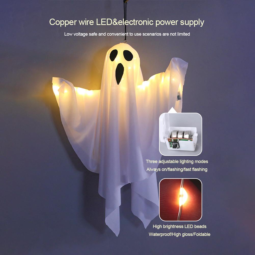 Хэллоуин Светящийся Призрак Страшный Хэллоуин Вечеринка Подвесные Жуткие Украшения Ужас Реквизит Дом Внутри Снаружи Сад Двор Украшение