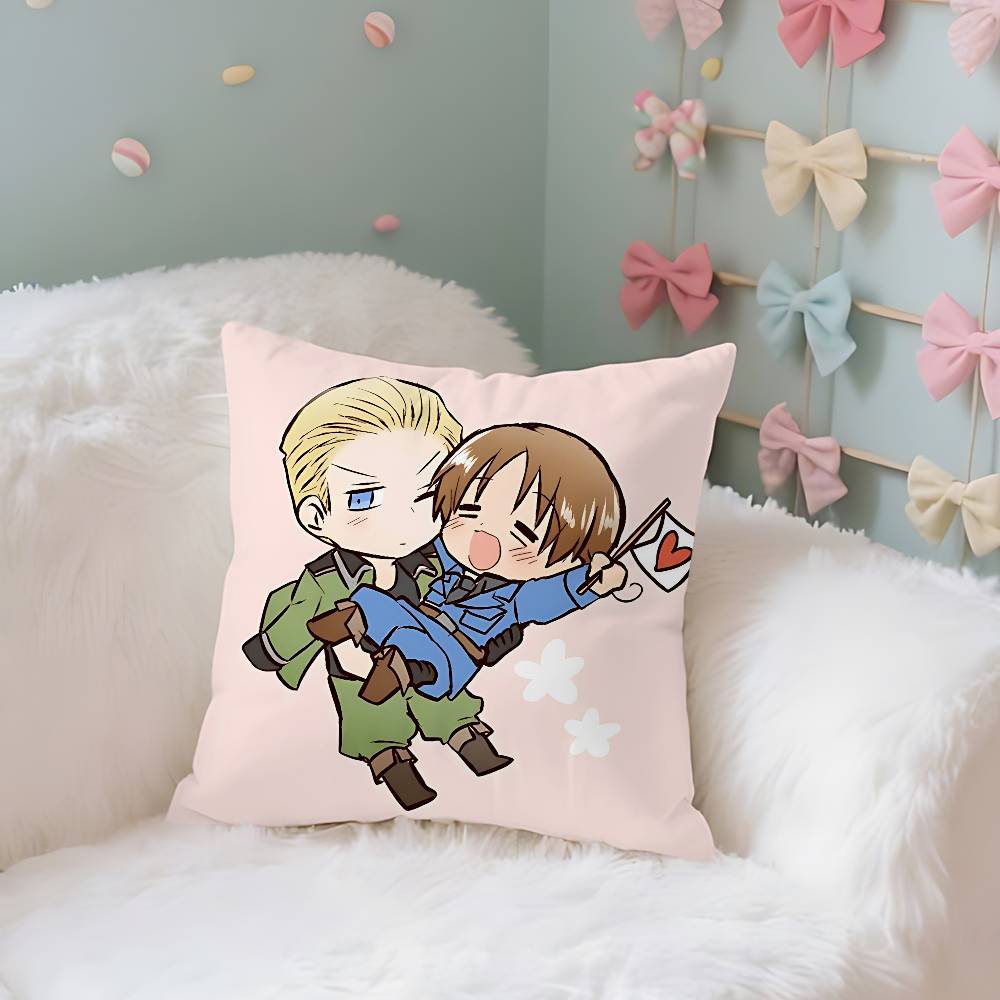 Смешной-H-Hetalia W-World Stars-S Чехол Плюшевая Ткань Мягкая Наволочка Двусторонний Принт Чехол для Подушки Домашние Подарки