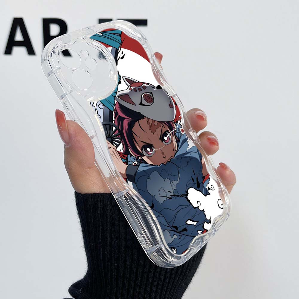 Samsung Galaxy A13 A53 A24 A14 Xiaomi Poco X5 M6 Pro Redmi 13C 12C 10C Чехлы для Huawei Honor 90 Lite A43 Эксклюзивный «Убийца демонов» Мягкий чехол с кремовым узором