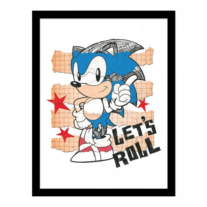 Sonic The Hedgehog LetÂ´s Roll 2 Framed Poster