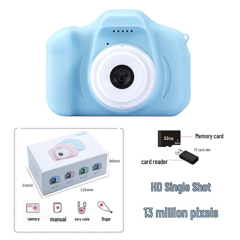 Детская HD цифровая мультяшная камера - Мини-игрушка для детского подарка на день рождения