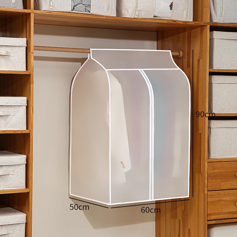 Transparent Washable Wardrobe Hanging Garment Dust Cover - Dustproof & Moisture-Proof Suit Bag
