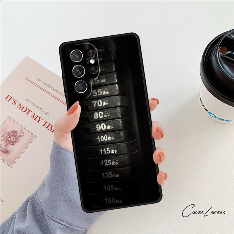 Чехол для телефона для зала, фитнеса, бодибилдинга Для Samsung Galaxy S24 S25 S23 S22 Ultra Note 10 20 Plus S20 S21 FE Чехол
