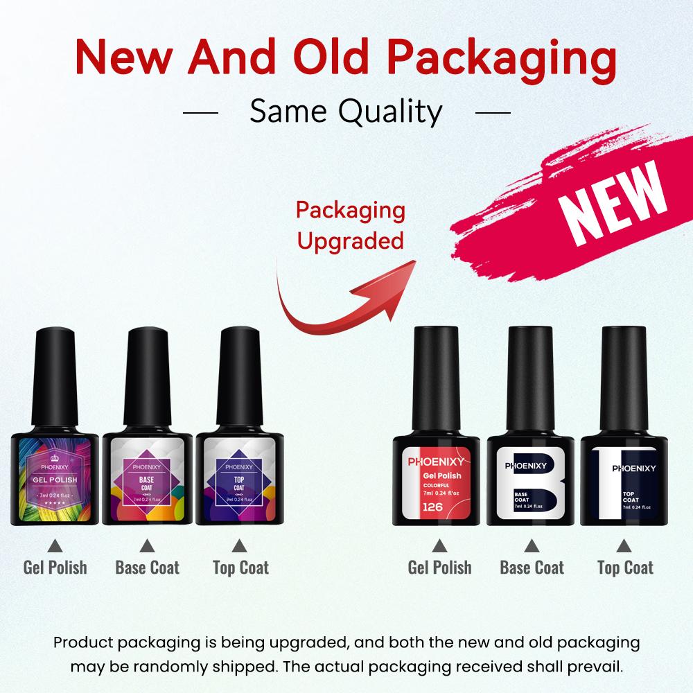 Набор полуперманентного гель-лака для ногтей PHOENIXY из 4шт