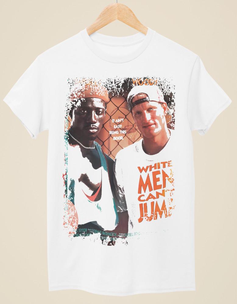 White Men Can#039t Jump Movie Poster Inspired Unisex White TShirt Unisex T-Shirt
