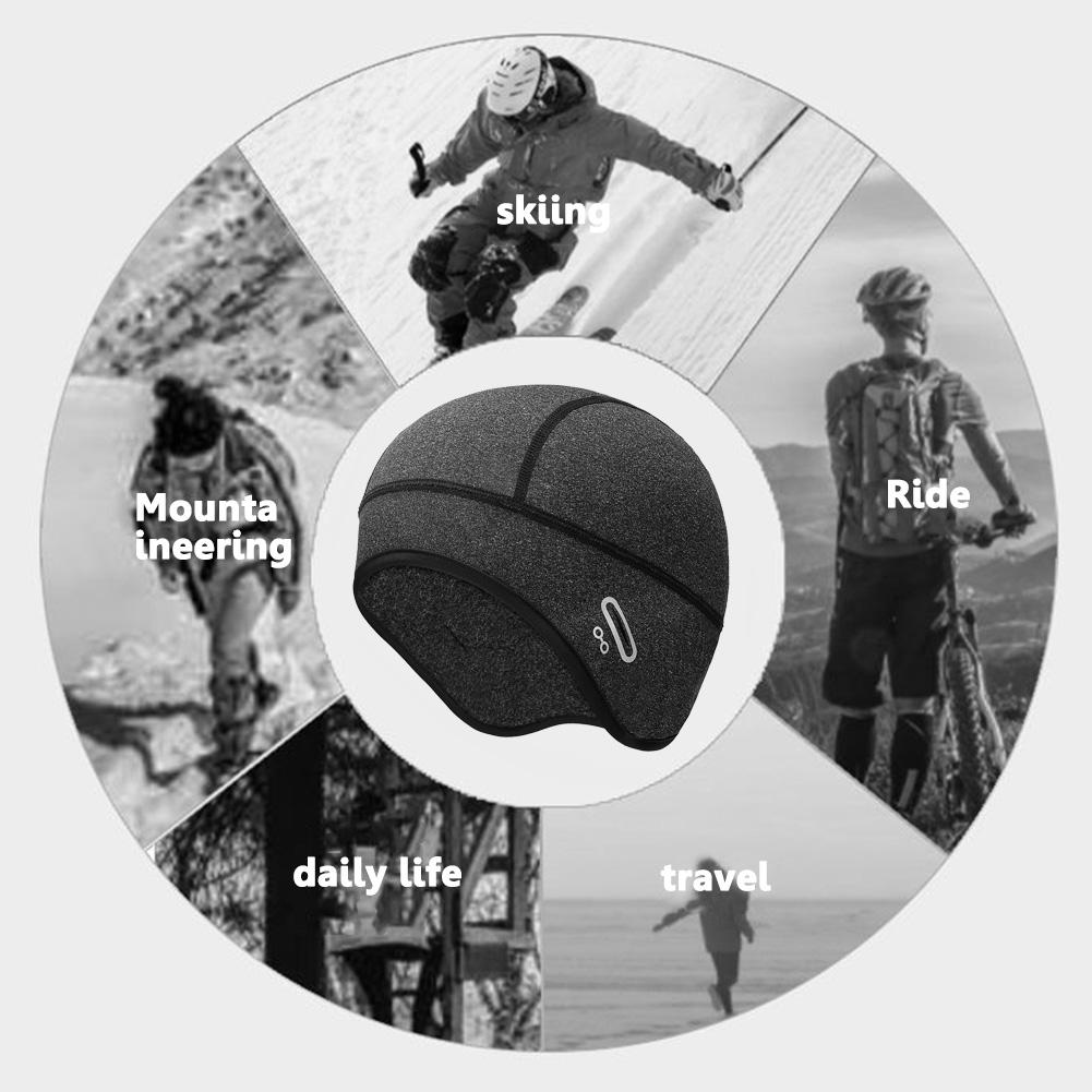 1/2 шт. Велосипедная шапка Зимняя Ветрозащитная Термальная Флисовая Велосипедная Шапка для Бега, Катания на Лыжах, Езды на Мотоцикле, Шапка для MTB Велосипедного Спорта