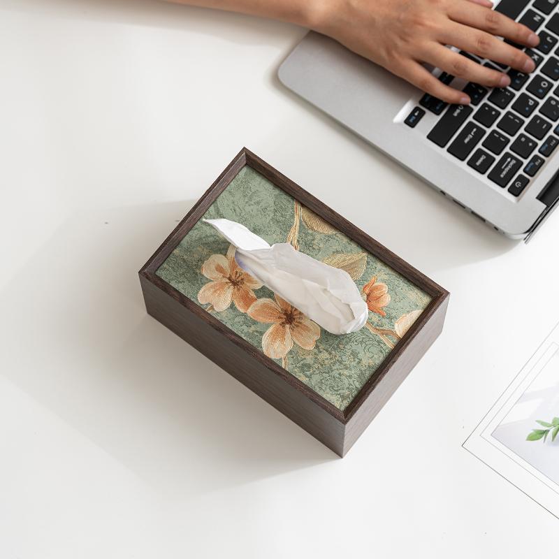 1 шт. Деревянный чехол для салфеток «Цветущая сакура», держатель для салфеток, коробка для хранения, идея для подарка, креативный деревянный держатель для салфеток