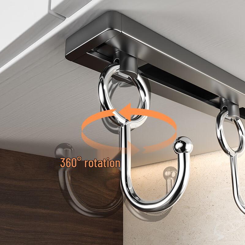 ZNMW Настенный держатель для кухонной утвари без сверления (2-Pack)