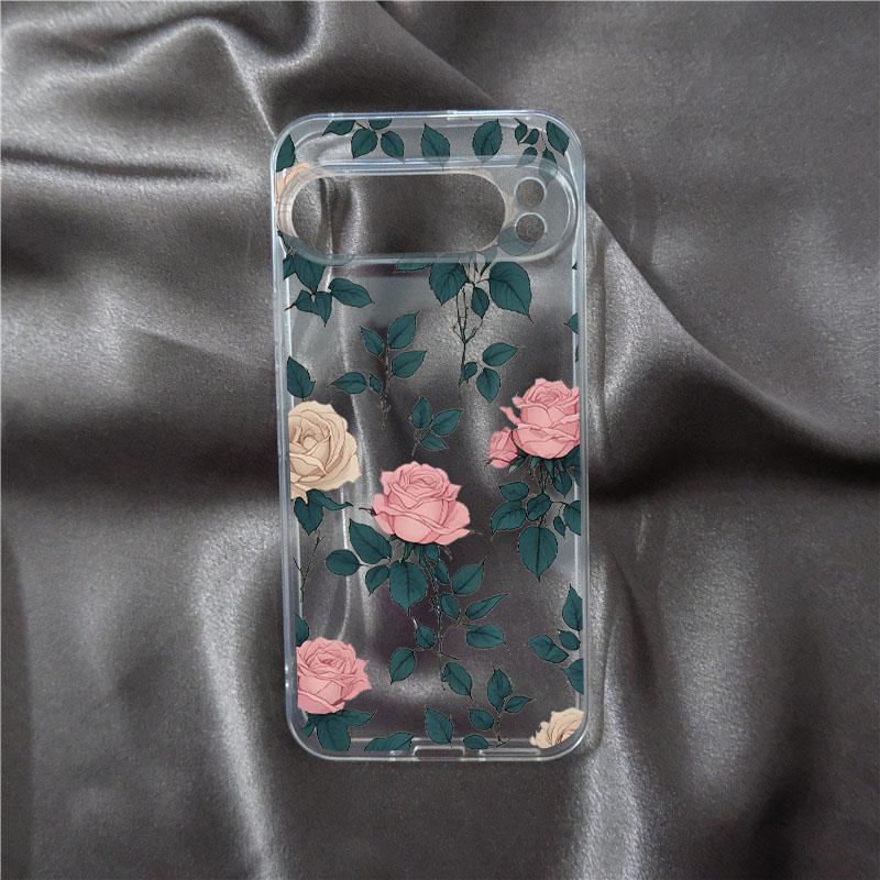 Stylish Cute Spring Flower Phone Case For Google Pixel 9 Pro XL 8 7 6 Pro 8A 7A 6A 5G Shockproof Soft Bumper Cover Fundas