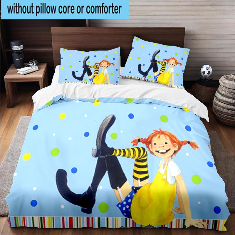 3PCS Pi-ppi And Horse Friendship 3pcs Bedding,Including 3PCS Duvet Cover And 2pcs Pillowcases Perfect for Christmas,Ideal for Bedroom, Dormitory