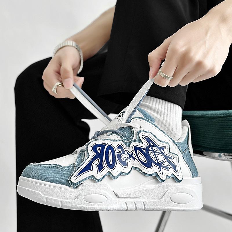 Мужская обувь Весна Новая Толстая подошва Повседневная Обувь для скейтборда Кроссовки Мужская обувь для мужчин