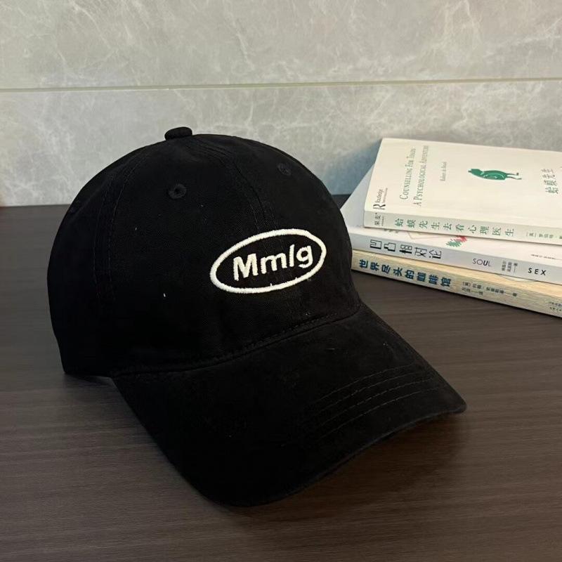 Spring and summer new Korean ins baseball cap children's letter embroidery big head circumference showing face small cap tide