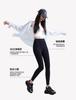 New women's solid color yoga sports high waist 9-point leggings cotton large size outer wear autumn and winter modal