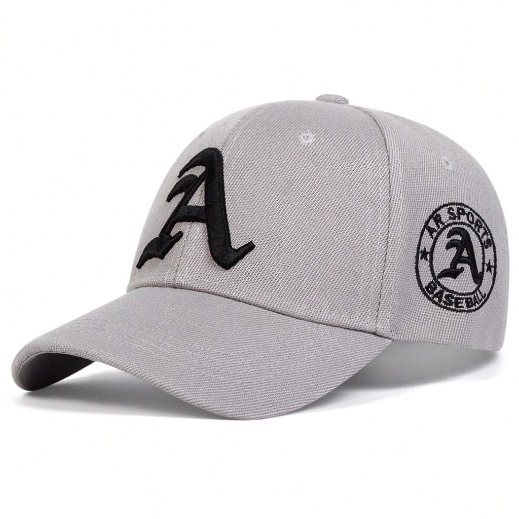 Унисекс Готическая вышивка буквы A Регулируемая бейсболка в стиле хип-хоп Весенне-осенние шляпы для отдыха на открытом воздухе Дорожные аксессуары для женщин и мужчин