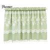 Stain Resistant Window Valance Plaid Floral Curtain, Farmhouse Valance, 1 Panel, Light Curtains Filtering Curtain with Rod Pocket for Kitchen