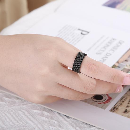 Кольцо на палец, простой стиль, яркий цвет, универсальные, гипоаллергенные, декоративная нержавеющая сталь