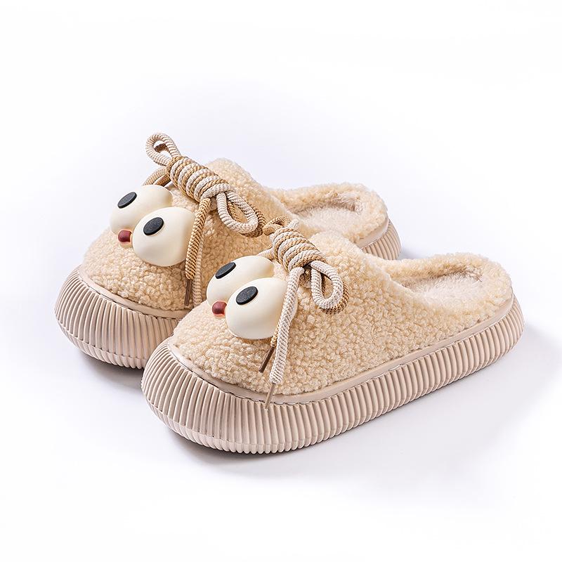 Autumn/Winter Indoor Outdoor Furry Cotton Slippers for Men & Women
