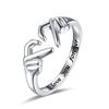 Кольца Claddagh I Love You Forever Heart, регулируемое кольцо на открытый палец для женщин и мужчин, ювелирные изделия дружбы на День святого Валентина