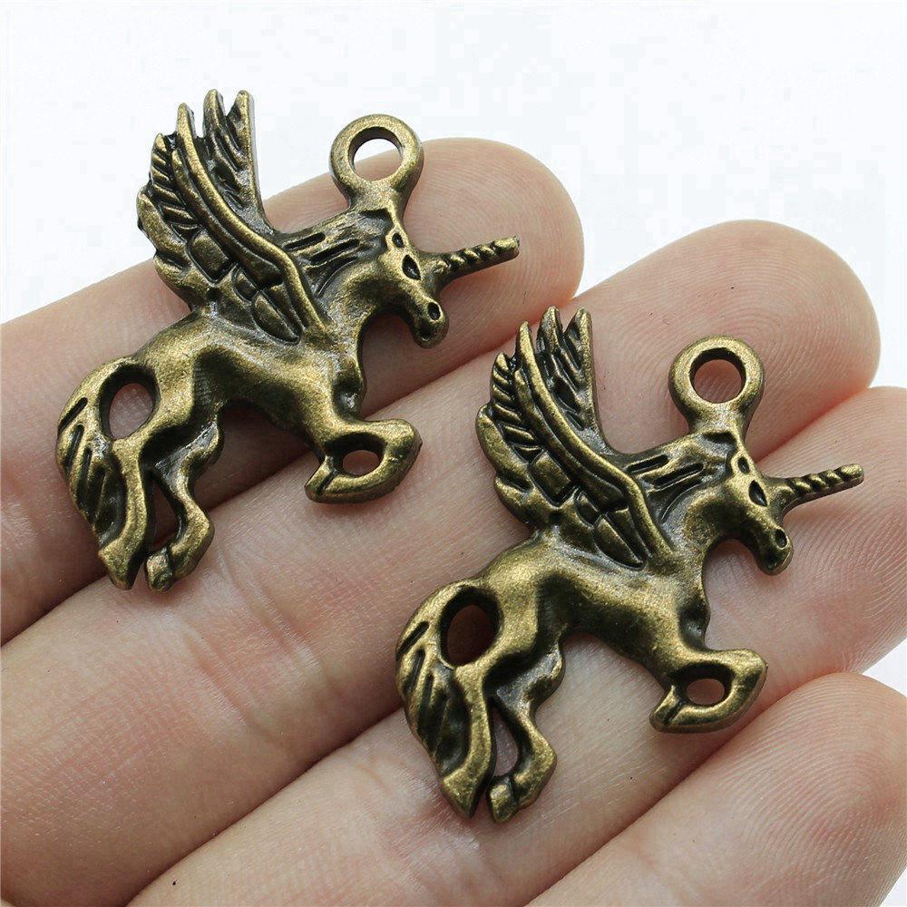 Unicorn Charms Pendant Ladies' Jewelry Bulk Vintage Decorations