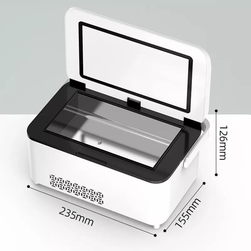 Портативный мини-холодильник с инсулином для дома, автомобиля, путешествий, 2-8 ℃ градусов, USB перезаряжаемый холодильник, чехол 10200 мАч