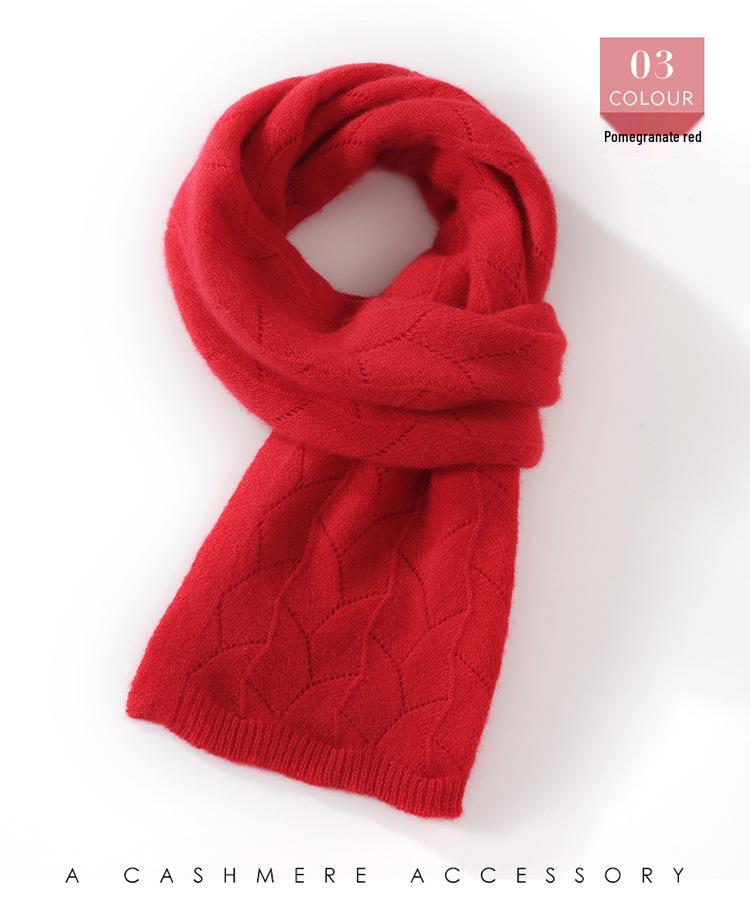 Женский вязаный шарф из козьего кашемира - Осенний/Зимний шарф-снуд