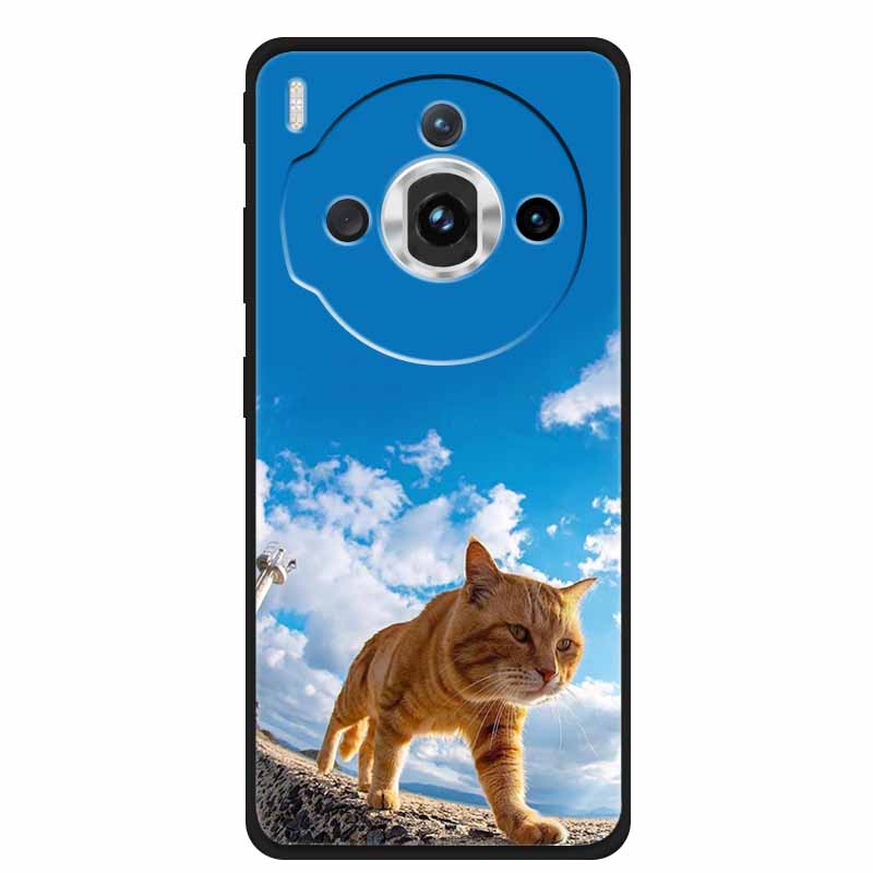 Для ZTE nubia Z60S Pro 6.78" Чехол ТПУ Мягкий Черный Силикон Расписной Милый Кот Звездный Чехол для Nubia Z60S Pro Роскошные Животные Funda