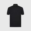 [Exquisite rhinestone letter print] Spring and summer collar rhinestone men's short sleeved polo shirt
