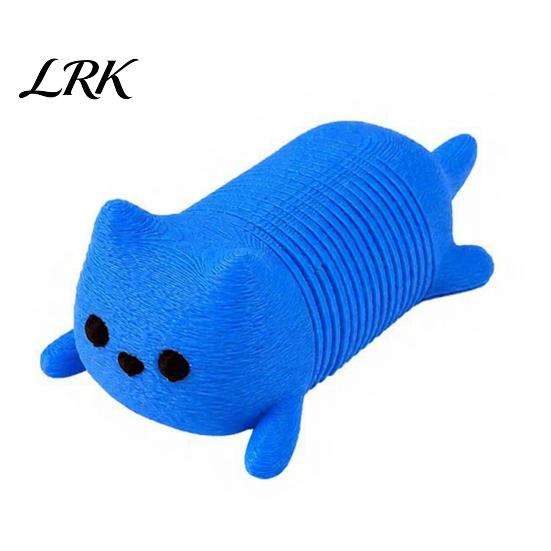 Игрушка-антистресс для животных 1/4 шт., 3D-печатная пружинящая кошка, лежащая пружинящая собака, гибкая фигурка для снятия стресса, растягивающаяся, для украшения стола, гаджет