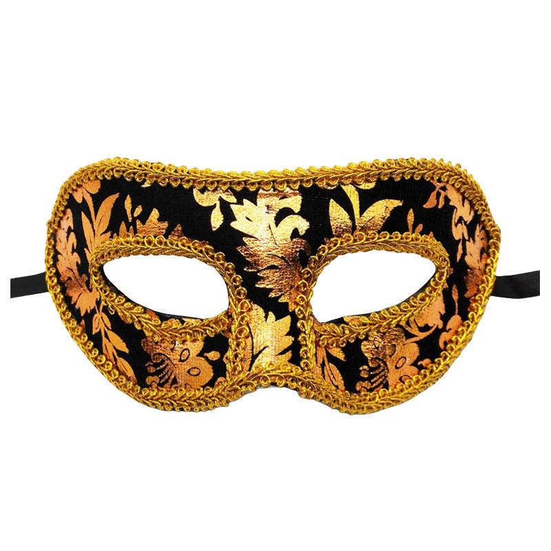 Маска на половину лица уникальная Хэллоуин маскарад макияж бал вечеринка необычный аксессуар мужчины