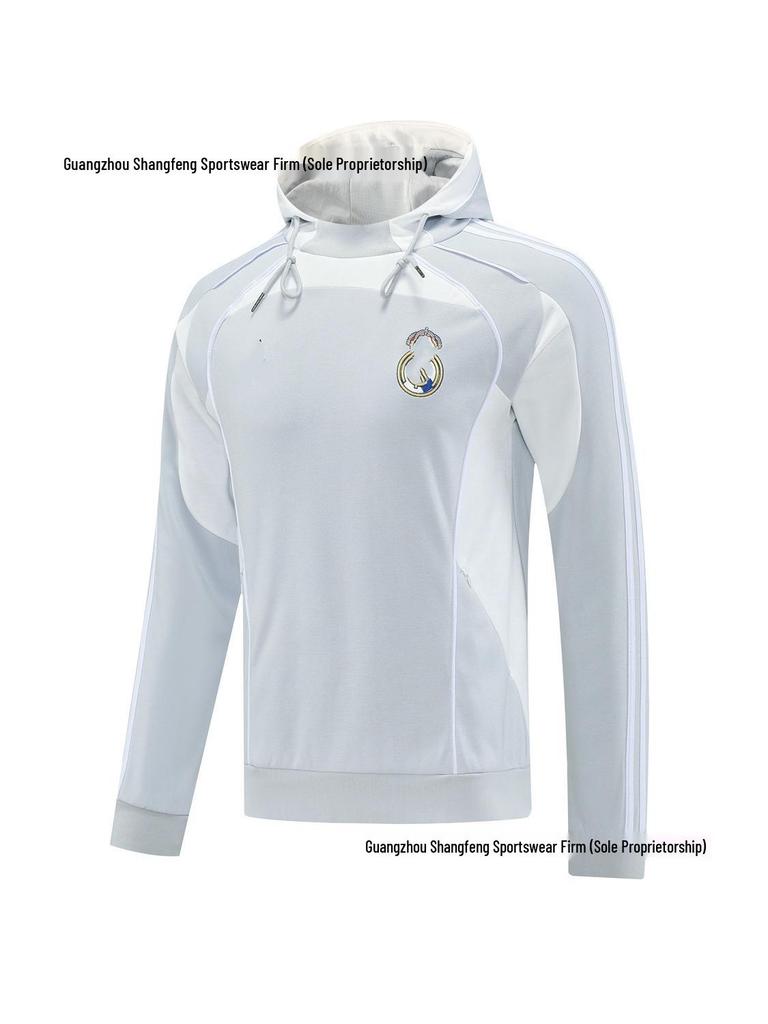 Real Madrid & Arsenal Autumn/Winter Football Hoodie & T-Shirt Training Set for Adults