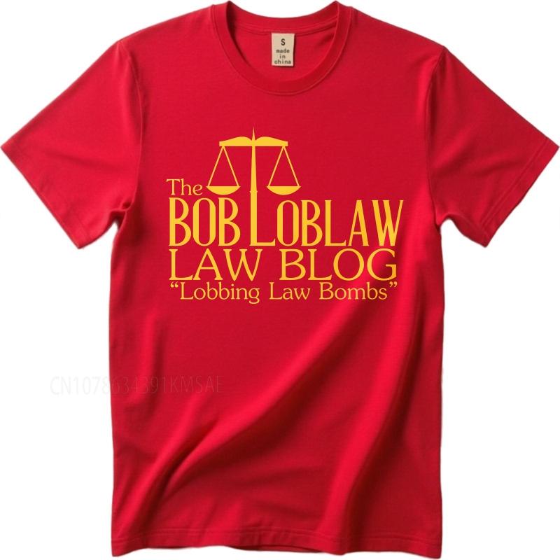 Черная летняя футболка для подростков The Bob Loblaw Law Blog Lobbing Law Bombs Футболка с коротким рукавом с принтом с круглым вырезом хлопковая мужская верхняя одежда футболки