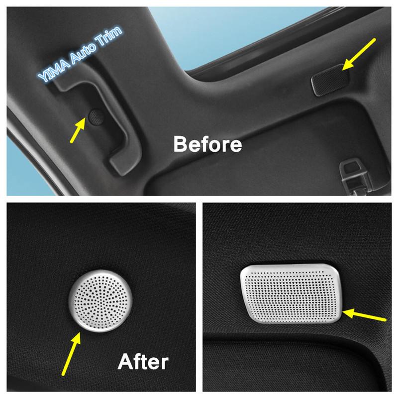 Car Window A Pillar / AC Roof High Pitch Loudspeaker Cover Audio Speakers Trim For Cadillac CT4 - 2024 Interior Accessories
