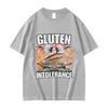 Hot Selling New Funny Gluten Intolerance Meme Graphic Tshirt Unisex Women Retro Harajuku Oversized Breathable Casual Tops 2026