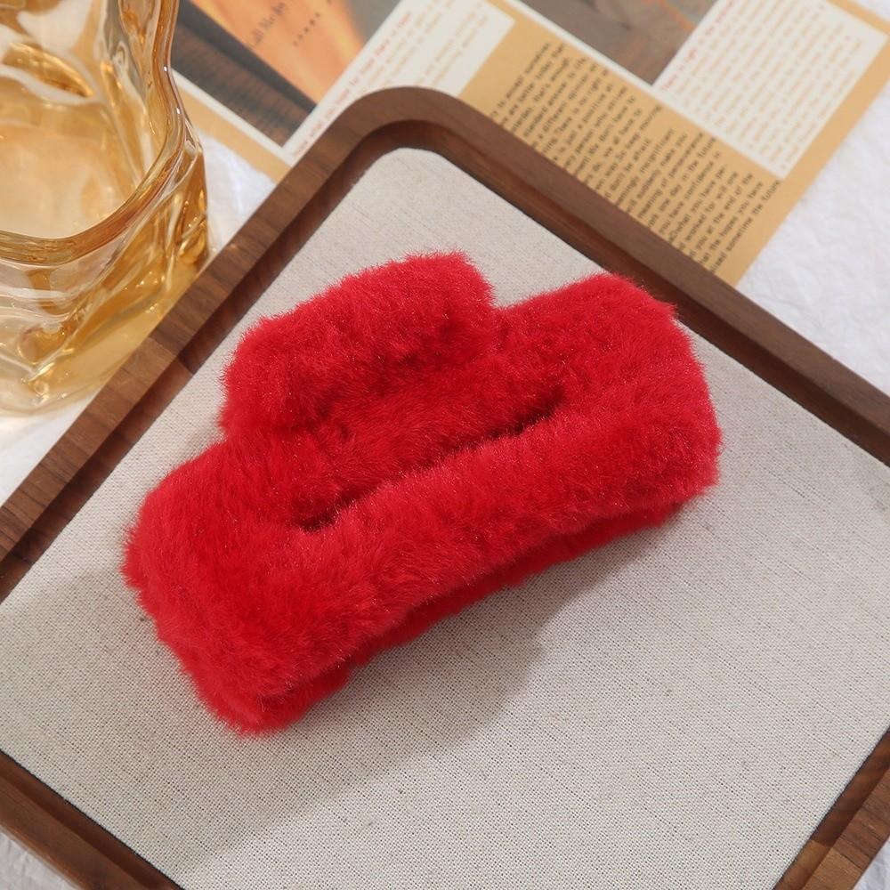 Does Not Hurt Hair Shark Clip Fluffy Back Head Updo Hair Clip New Plush Hair Claw for Women Girls