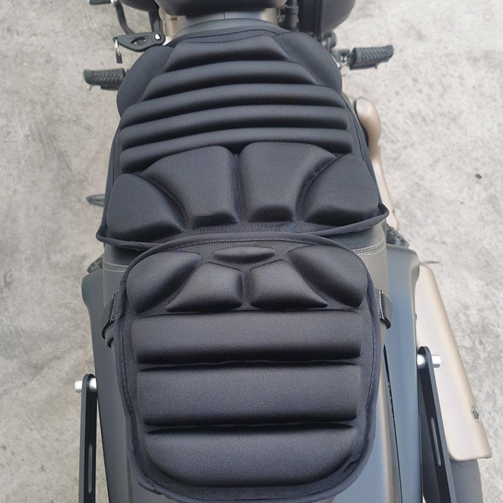 Универсальная подушка для сиденья мотоцикла, чехлы на два сиденья, 3D-подушка для мотоцикла, противоскользящая, амортизирующая, аксессуар для мотоцикла