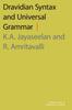 Книга Dravidian Syntax and Universal Grammar