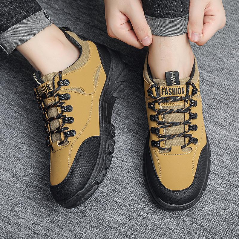 Новые весенние уличные походные ботинки, трендовая обувь, спортивная обувь, толстая подошва, универсальная мужская обувь, рабочая одежда, повседневная обувь