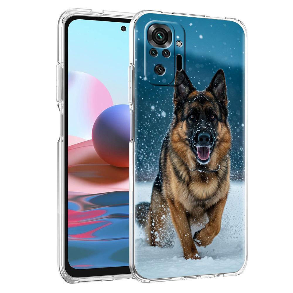 Чехол для телефона для Xiaomi Redmi Note 15 14 5G 13 12 10 11 Pro Plus 4G 14C 13C 12C Мягкий ТПУ Чехол Мультяшная Собака Немецкая Овчарка