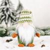 Knitted Green Gnome Doll Figurine Christmas Faceless Doll Ornament Xmas Gift New Year Decoration For Home Office Children's Gift