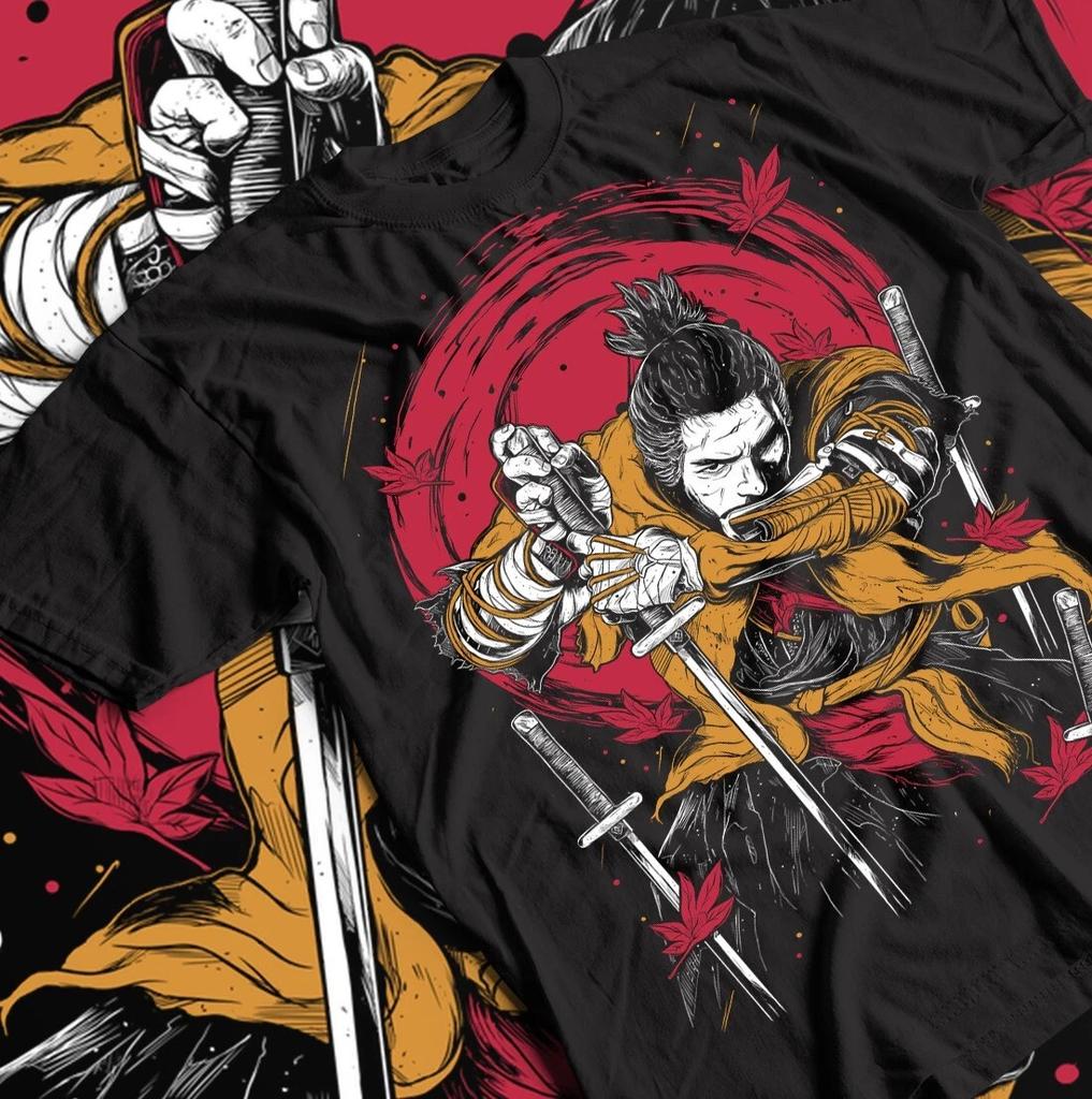Sekiro Wolf Tshirt Anime Vintage Special Tshirt Unisexga Shirts Anime Love Shirt