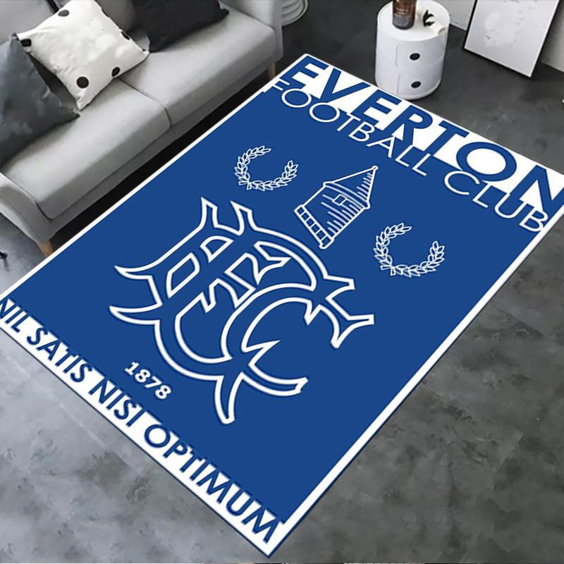 Новый ковер Everton FC 2025 для гостиной, спальни, дома, украшение дивана, Нескользящий коврик для детских игр 39